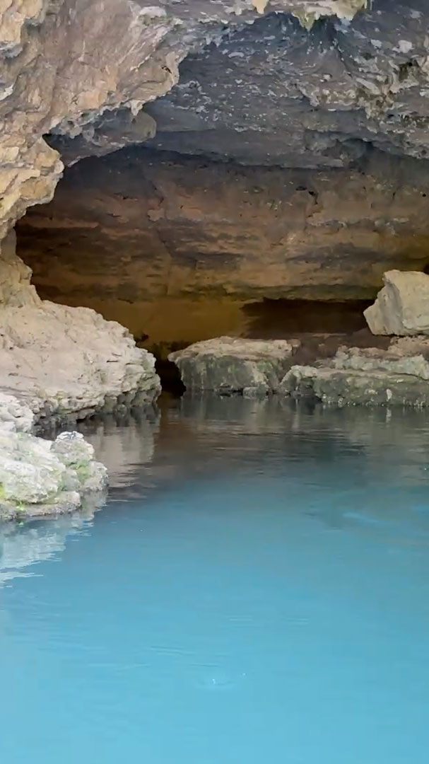A spring-fed cave pool along the Current River