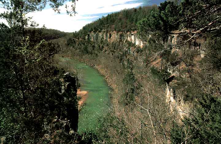 Chalk Bluff on the Jacks Fork River