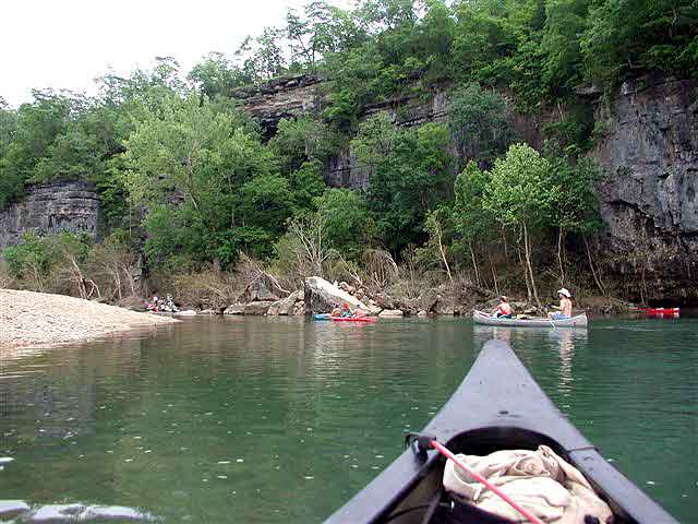 Jam Up Cave Bluff on the Jacks Fork River