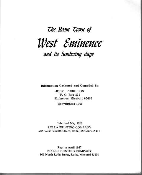 West Eminence Lumbering Days — Page 2 of 28