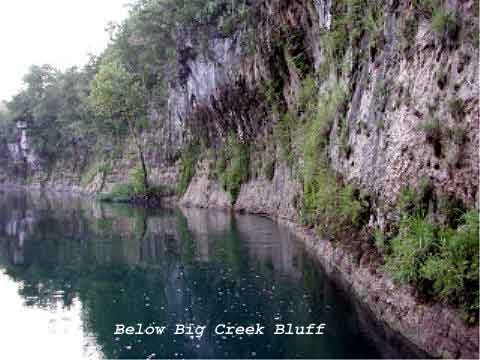 Below Big Creek Bluff